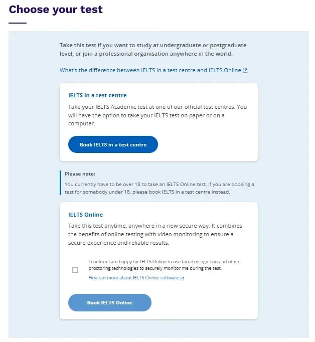 IELTS Booking Tutorial image 2